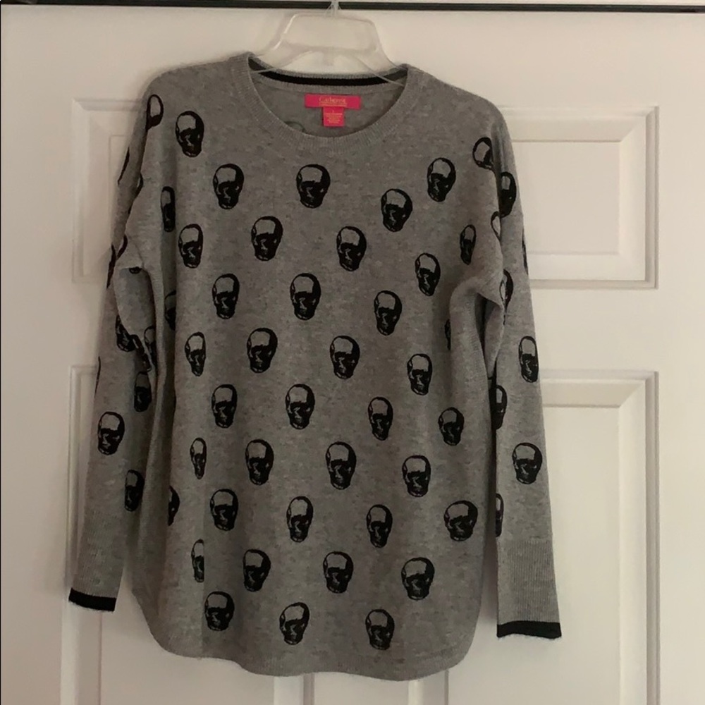Catherine Malandrino Cashmere Skull Sweater